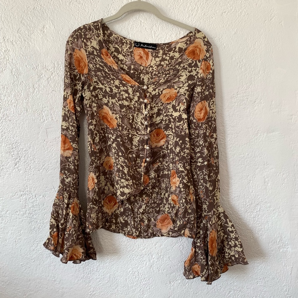 For love and lemons bell sleeve blouse